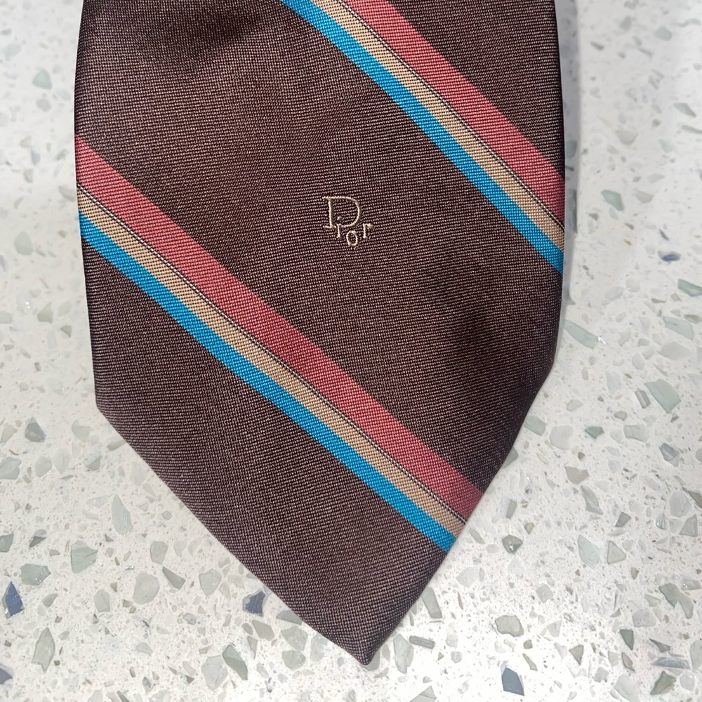 DIOR Multi colored Striped Tie
